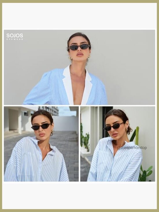 Retro Polarized Rectangle Sunglasses UV400 Protected Light Weight main image 2